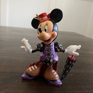 Disney Showcase Minnie Mouse Steampunk Figurine Enesco 4055795 Purple Victorian